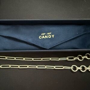 Jet Set Candy Sterling Silver Convertible Chain Necklace